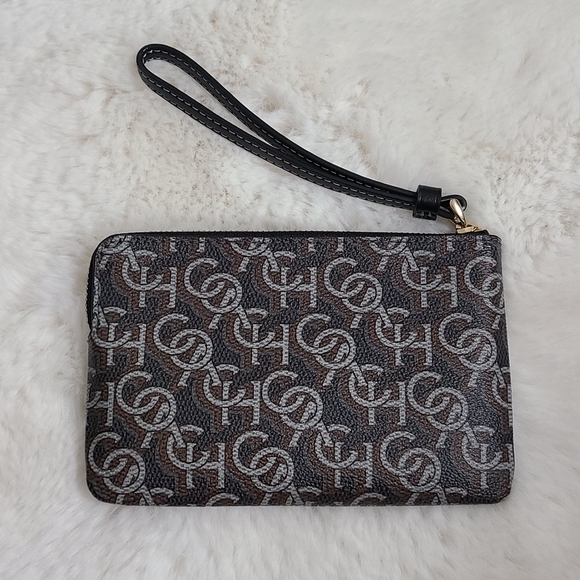 Coach Patterned Zip Wristlet - Picture 3 of 6